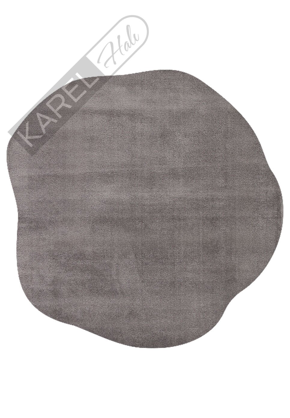 Eko Halı Zen Amorf 04 Antrasit Zarif Görüntülü Yumuşak Tuşeli Hav Vermeyen Özel İpliklerle Üretilen Sıkı Dokuma Makine Halısı