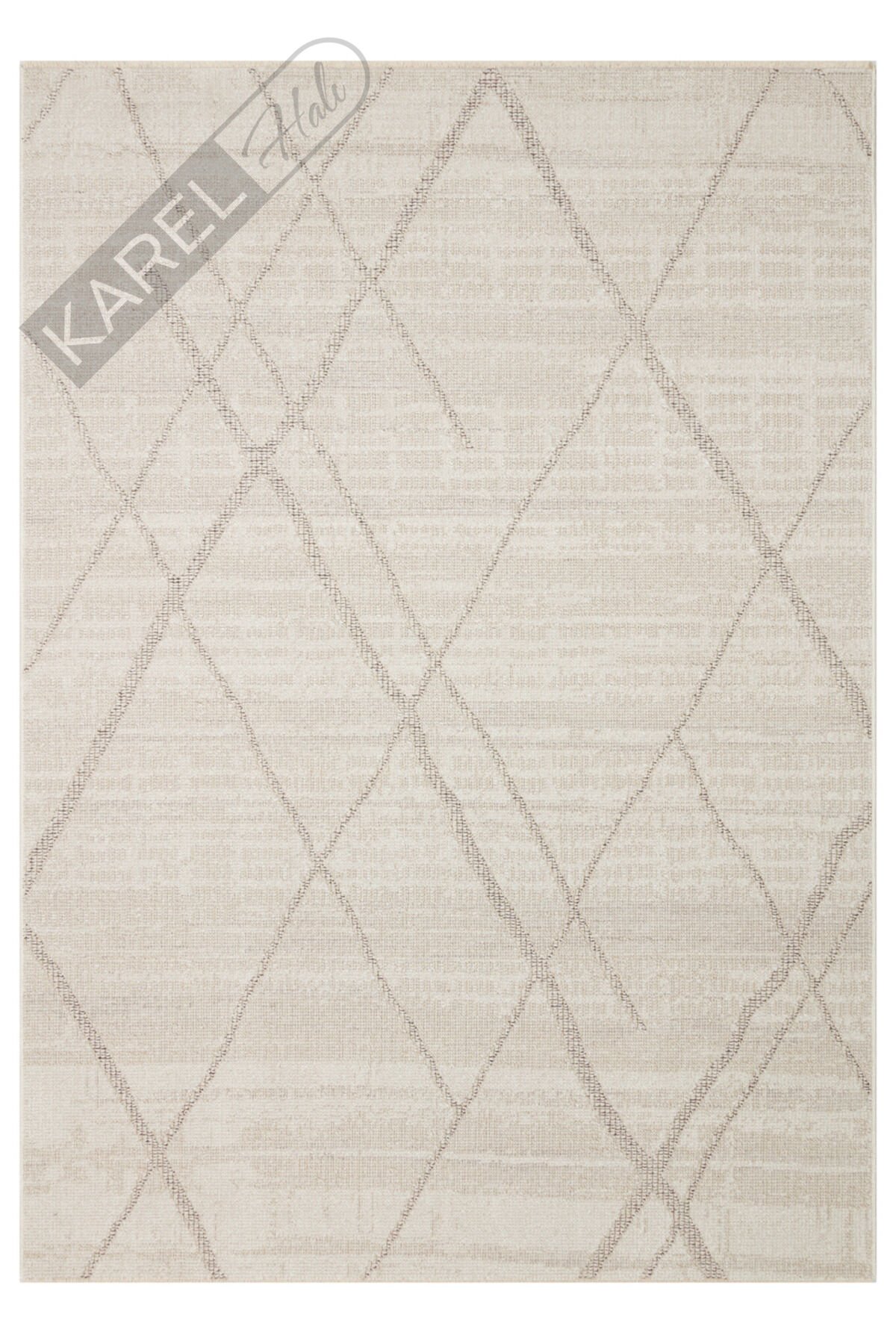 SAHARA SHA 03 CREAM GREY Hav Toz Vermez Yumuşak Tuşeli Modern Makine Halısı