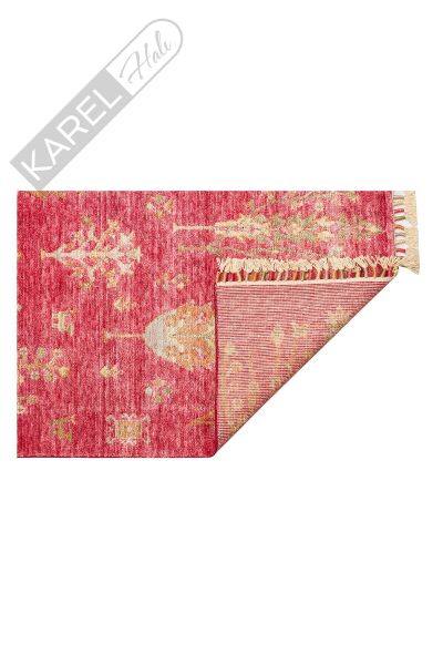 Zara Zr 08 Red Autumn Otantik Desenli El Emeği Ile Özel Tezgahlarda Üretilen Modern Uşak Halısı