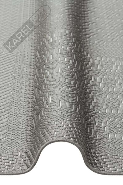 MONO LUX MNO LUX 02 ANTRASIT Kaymaz Tabanlı Modern Desenlere Sahip İnce Halı