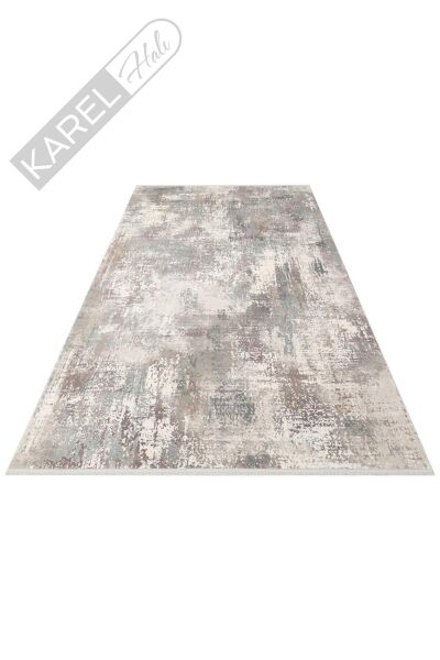 FRESCO FS 35 GREY BEIGE XW Yüksek Alçak Dokulu Özel Işıltılı Yüksek Kaliteli Sık Dokuma Modern Salo