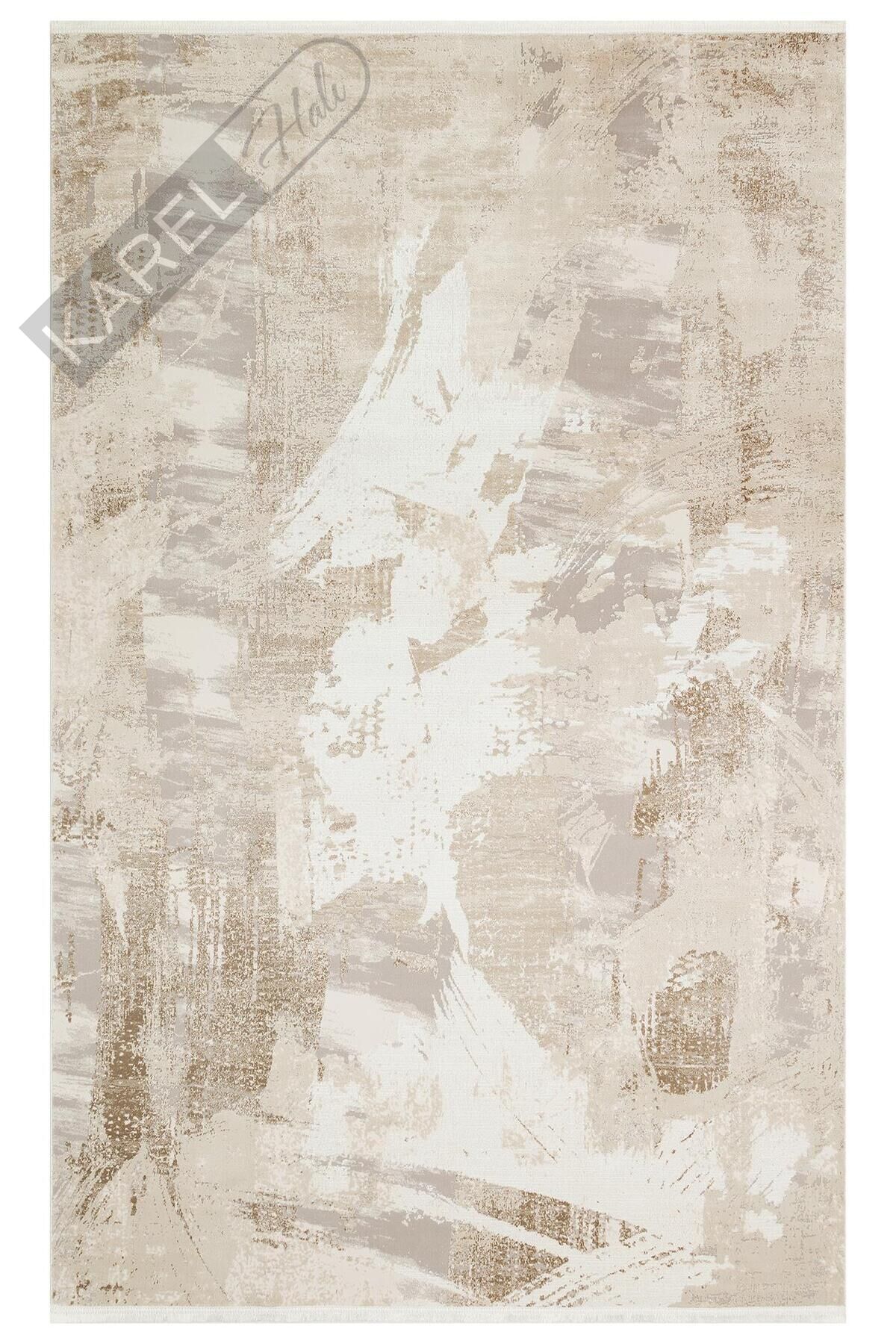 PADONA PDN 06 BEIGE GREY  Extra Yumuşak Dokulu Sık Dokuma Modern Desenlere Sahip Şık Salon Halısı