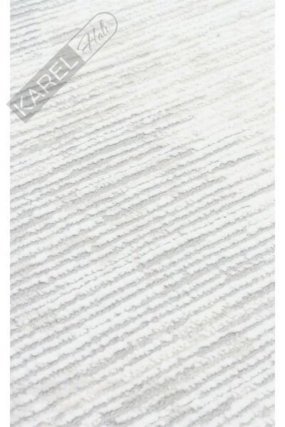 LAGOS XW LGS 20 CREAM GREY XW Hav Toz Vermez Eskitme Desenli Modern Makine Halısı