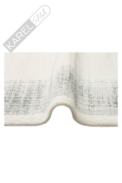 LAGOS XW LGS 08 CREAM SILVER XW Hav Toz Vermez Eskitme Desenli Modern Makine Halısı