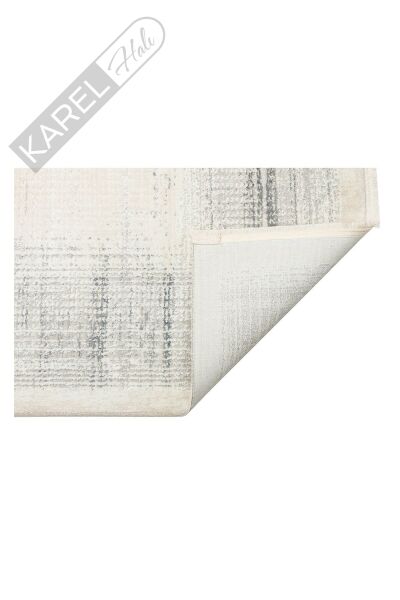 LAGOS XW LGS 08 CREAM SILVER XW Hav Toz Vermez Eskitme Desenli Modern Makine Halısı