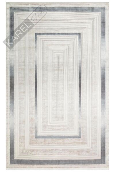 MAHAL MHL 13 CREAM BLUE Klasik Desenli Yüksek Kalite Sık Dokuma Salon Halısı