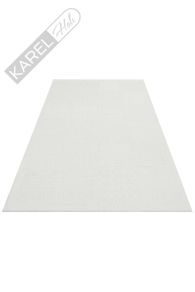 MONO LUX MNO LUX 02 GREY Kaymaz Tabanlı Modern Desenlere Sahip İnce Halı