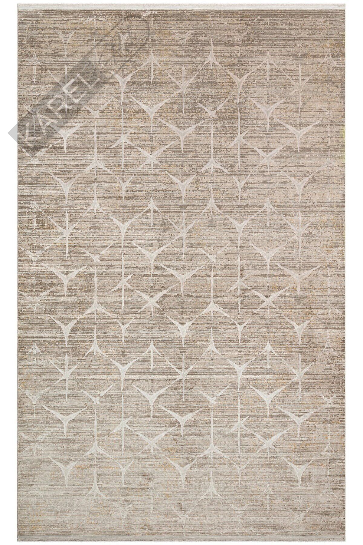 VERONA DYED VRD 06 LATTE BEIGE Overdyed Yumuşak İpeksi Tuşeli Yüksek Alçak Oymalı Modern İnce Makin