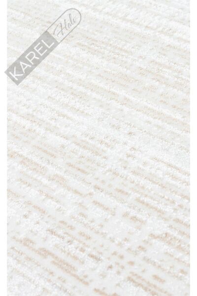 SATEEN ST 101 BEIGE XW Hav Toz Vermez Yıkanabilir Kaymaz İnce Dokuma Modern Halı