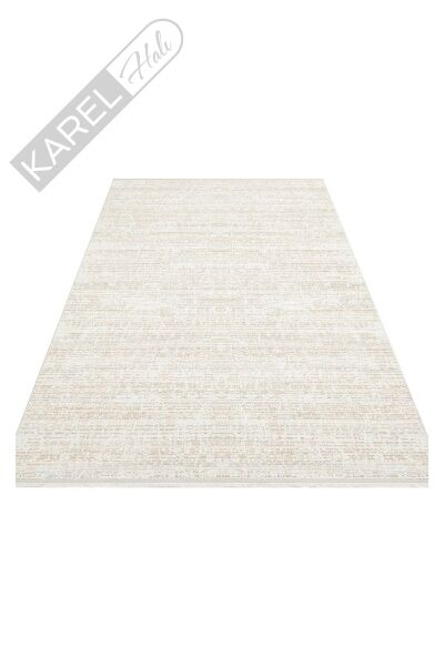 SATEEN ST 101 BEIGE XW Hav Toz Vermez Yıkanabilir Kaymaz İnce Dokuma Modern Halı