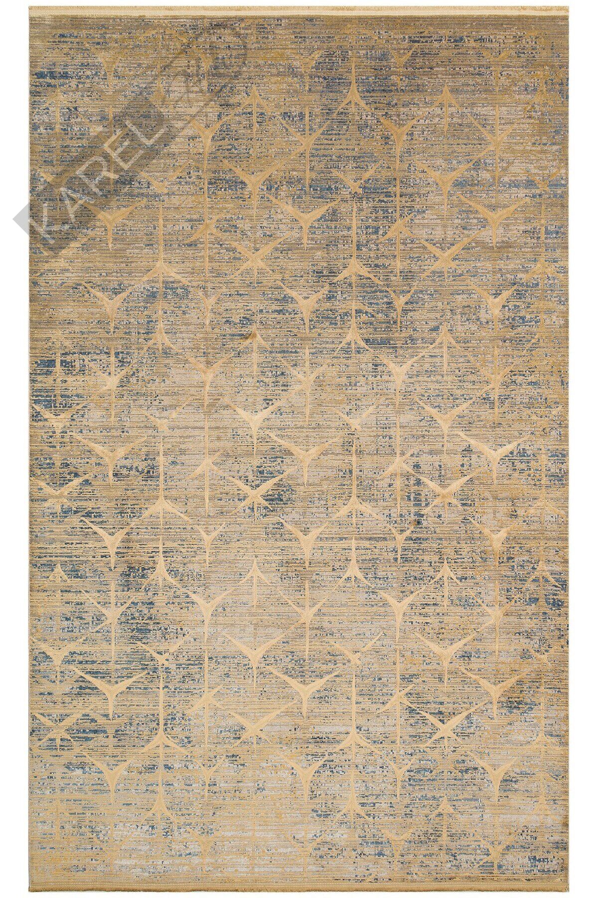 VERONA DYED VRD 06 MARINE GOLD Overdyed Yumuşak İpeksi Tuşeli Yüksek Alçak Oymalı Modern İnce Makin