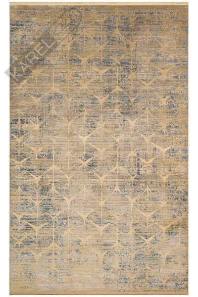 VERONA DYED VRD 06 MARINE GOLD Overdyed Yumuşak İpeksi Tuşeli Yüksek Alçak Oymalı Modern İnce Makin
