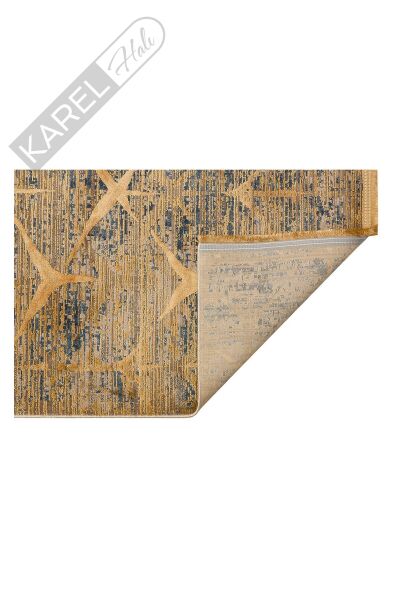 VERONA DYED VRD 06 MARINE GOLD Overdyed Yumuşak İpeksi Tuşeli Yüksek Alçak Oymalı Modern İnce Makin