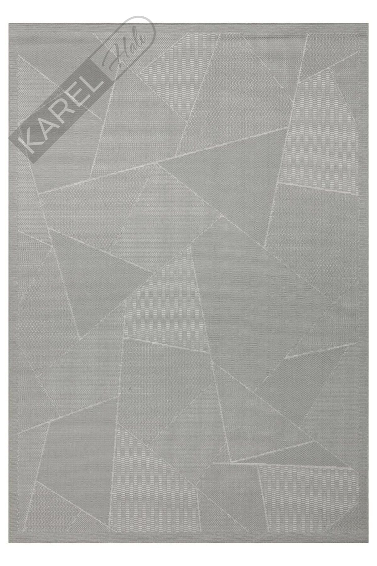 MONO LUX MNO LUX 01 ANTRASIT Kaymaz Tabanlı Modern Desenlere Sahip İnce Halı