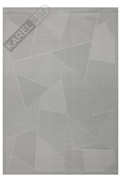 MONO LUX MNO LUX 01 ANTRASIT Kaymaz Tabanlı Modern Desenlere Sahip İnce Halı