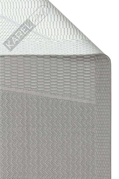 MONO LUX MNO LUX 01 ANTRASIT Kaymaz Tabanlı Modern Desenlere Sahip İnce Halı