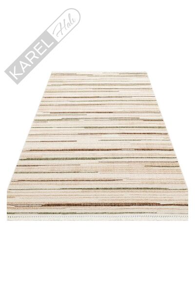 JOY JOY 01 GREEN BROWN Hav Toz Vermeyen Yumuşak dokulu Modern Makine Halısı