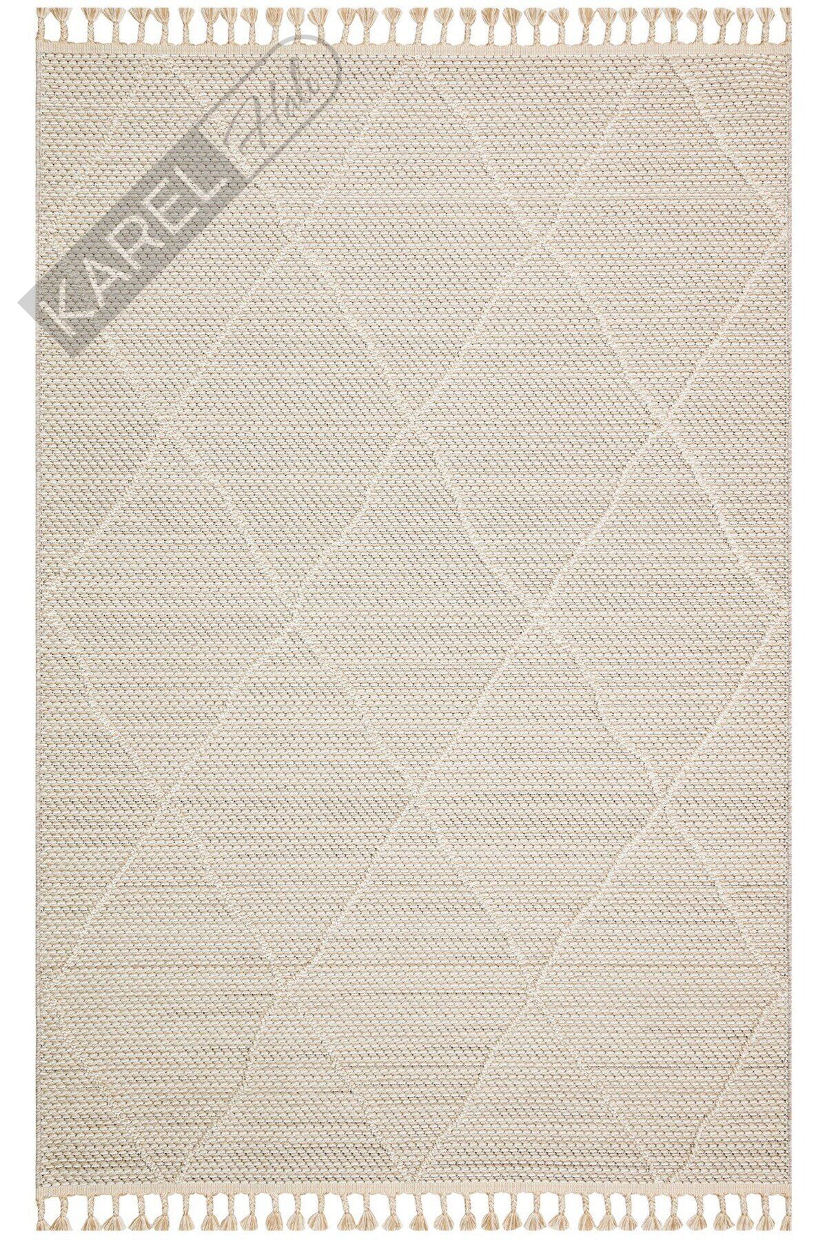 SOHO SH 02 BEIGE  Hav Toz Vermez Hasır Dokuma Modern Makine Halısı
