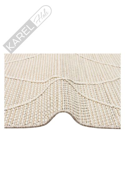 SOHO SH 02 BEIGE  Hav Toz Vermez Hasır Dokuma Modern Makine Halısı