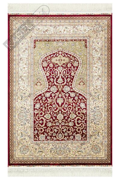 ISFAHAN SECCADE ISF SCD 02 RED Klasik Desenli Yüksek Kalite Sık Dokuma Seccade