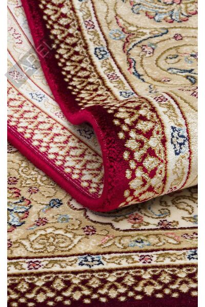 ISFAHAN SECCADE ISF SCD 02 RED Klasik Desenli Yüksek Kalite Sık Dokuma Seccade
