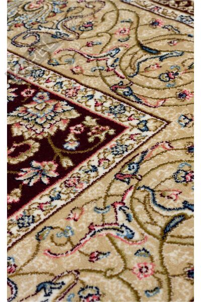 ISFAHAN SECCADE ISF SCD 02 RED Klasik Desenli Yüksek Kalite Sık Dokuma Seccade