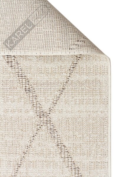 SAHARA SHA 03 CREAM GREY Hav Toz Vermez Yumuşak Tuşeli Modern Makine Halısı