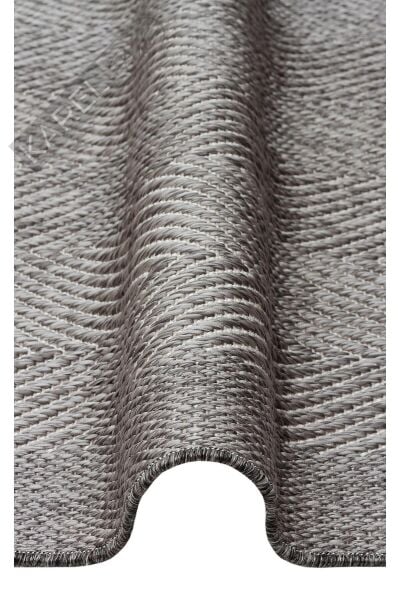 Mono Mno 02 Grey Hav Toz Vermez Kaymaz Tabanlı Şık Kilim