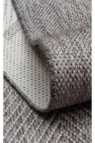 Mono Mno 02 Grey Hav Toz Vermez Kaymaz Tabanlı Şık Kilim