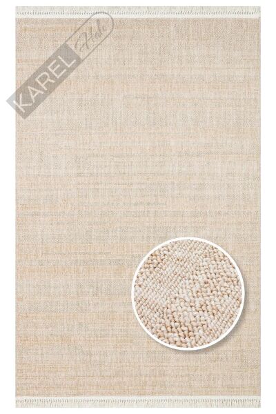 JOY JOY 01 BEIGE  Hav Toz Vermeyen Yumuşak dokulu Modern Makine Halısı