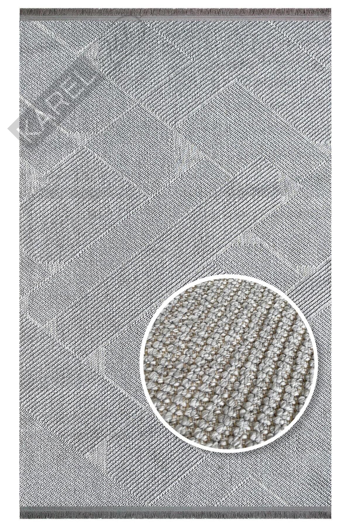 MOTTO MOT 10 GREY  Yumuşak Tuşeli Örgü Dokuma Modern Makine Halısı
