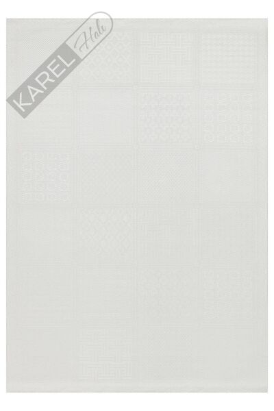 MONO LUX MNO LUX 02 GREY Kaymaz Tabanlı Modern Desenlere Sahip İnce Halı