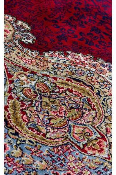 ISFAHAN ISF 02 RED Klasik Desenli Yüksek Kalite Sık Dokuma Makine Halısı
