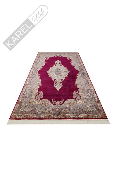 ISFAHAN ISF 02 RED Klasik Desenli Yüksek Kalite Sık Dokuma Makine Halısı