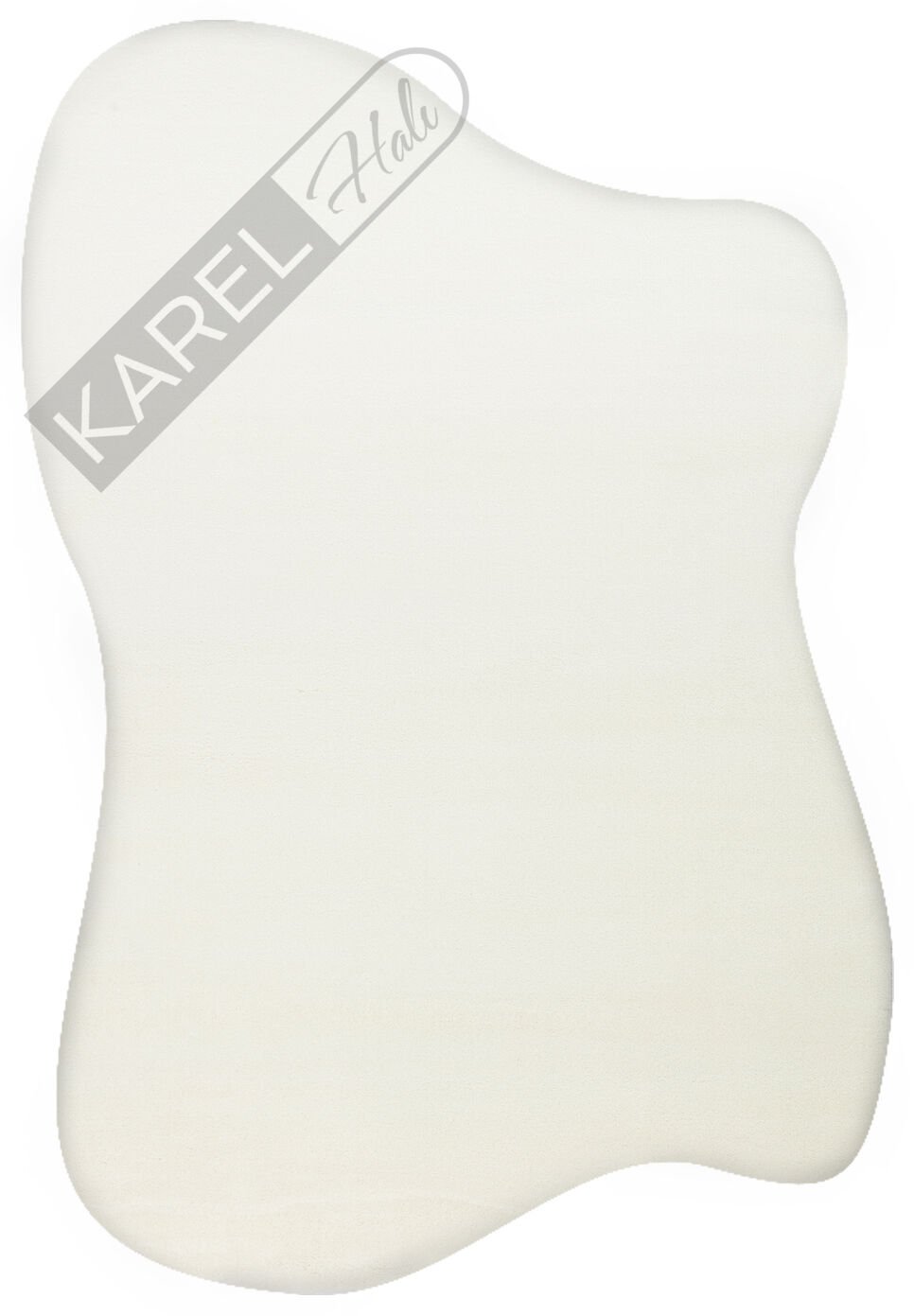 Eko Halı Zen Amorf 01 White Zarif Görüntülü Yumuşak Tuşeli Hav Vermeyen Özel İpliklerle Üretilen Sıkı Dokuma Makine Halısı