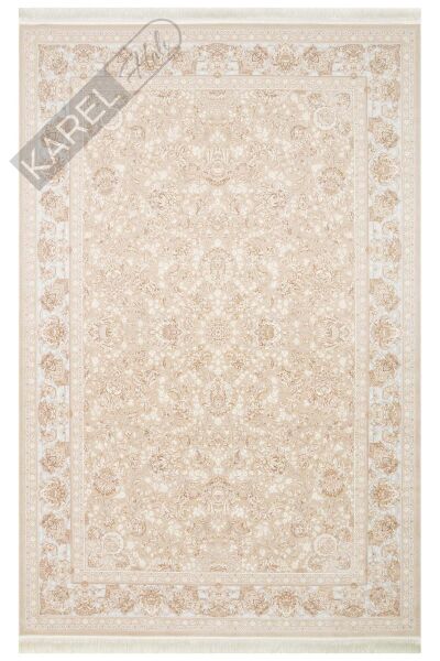 PERSIAN PER 02 BEIGE Klasik Desenli Yüksek Kalite Sıkı ve İnce Dokuma Yaklaşık 3 Milyon Point Makin