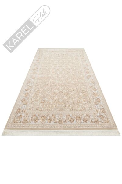 PERSIAN PER 02 BEIGE Klasik Desenli Yüksek Kalite Sıkı ve İnce Dokuma Yaklaşık 3 Milyon Point Makin