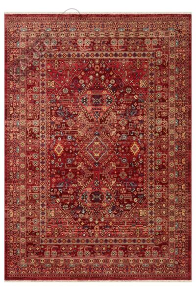 KYBELE KYB 05 RED XW Sıcak Renk Tonlu Otantik Makine Halısı