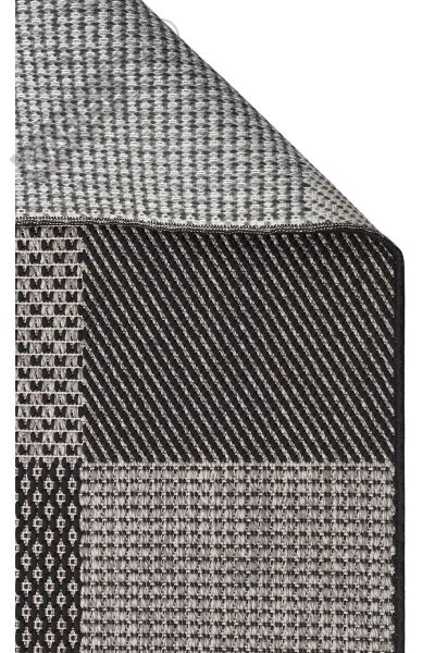 MONO MNO 01 DARK GREY Hav Toz Vermez Kaymaz Tabanlı İnce Halı