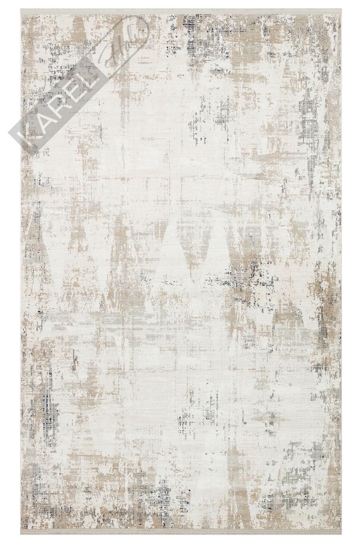 PADONA PDN 07 CREAM BEIGE  Extra Yumuşak Dokulu Sık Dokuma Modern Desenlere Sahip Şık Salon Halısı