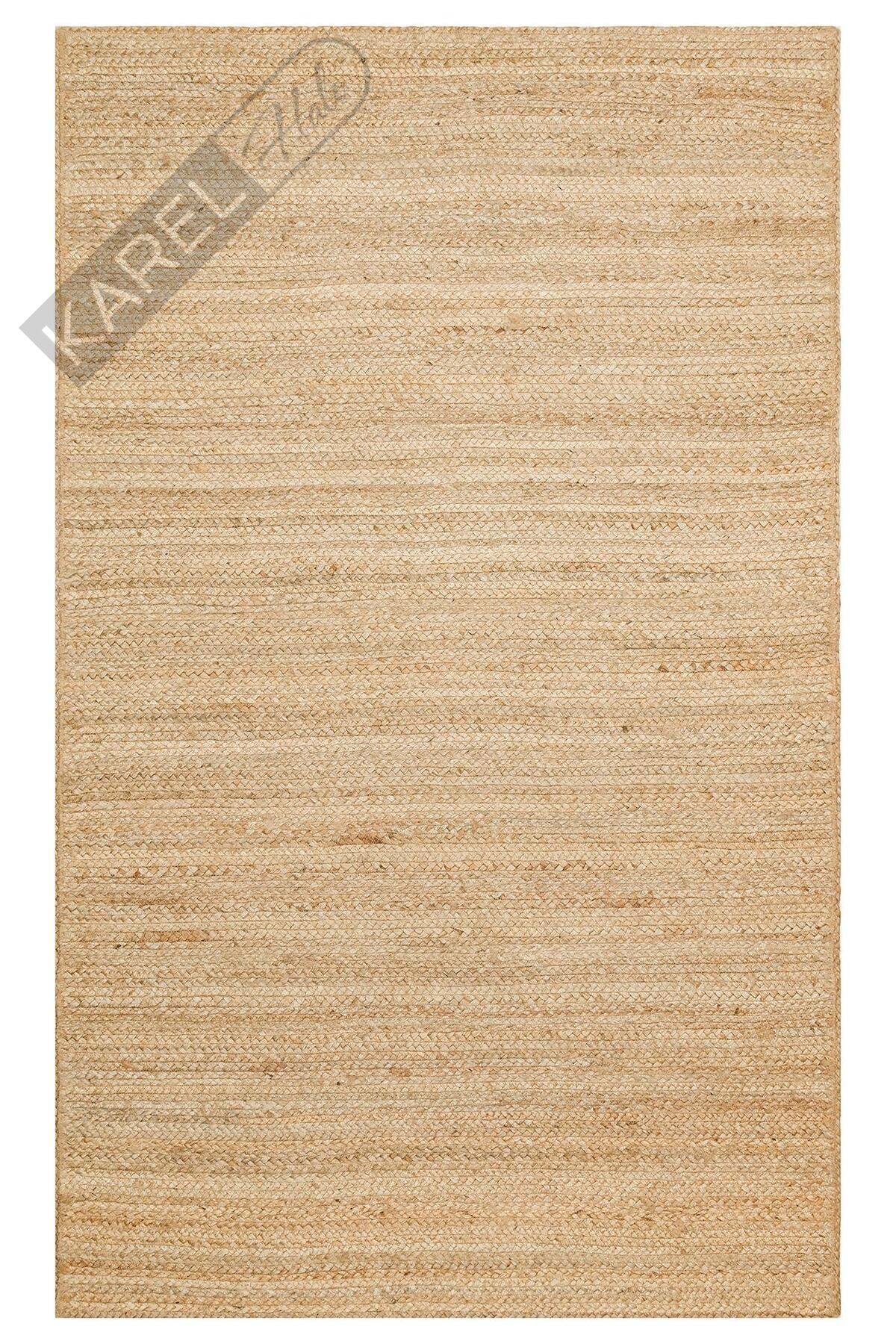 ECHO ECH 12 NATURAL El Dokuma Naturel Jüt Hasır Halı