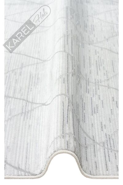 Sateen Lux St 908 Grey Hav Toz Vermez Modern Halı