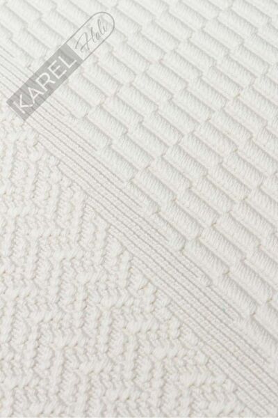MONO LUX MNO LUX 01 WHITE Kaymaz Tabanlı Modern Desenlere Sahip İnce Halı