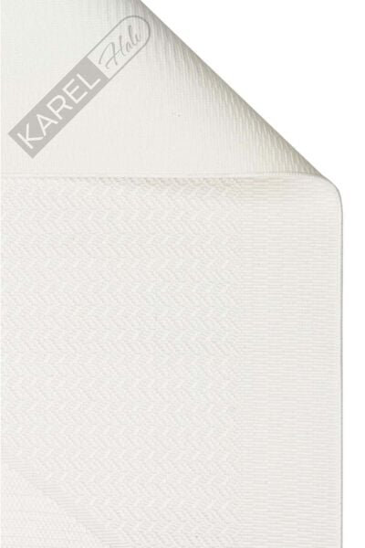MONO LUX MNO LUX 01 WHITE Kaymaz Tabanlı Modern Desenlere Sahip İnce Halı