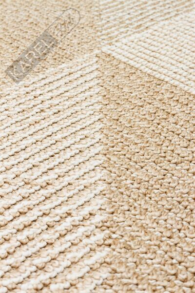 SOHO SH 08 BEIGE  Hav Toz Vermez Hasır Dokuma Modern Makine Halısı