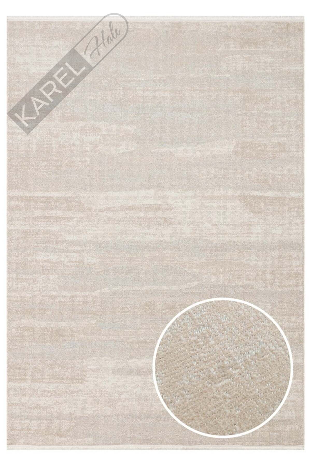 KALAHARI KLH 01 GREY BEIGE Özel Dokuma Tekniği ile Üretilen Modern Sade Desenli Makine Halısı