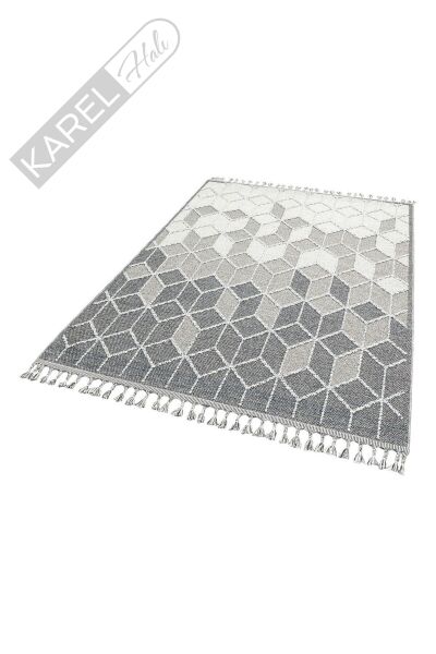 SOHO SH 03 GREY  Hav Toz Vermez Hasır Dokuma Modern Makine Halısı