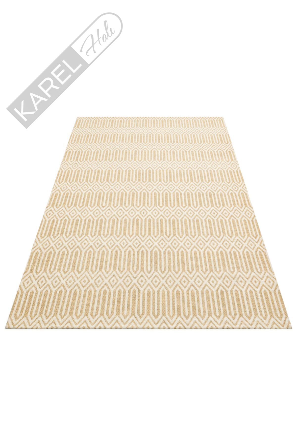 Brooklyn Brk 10 Natural Ivory Hasır Dokulu Renkli Dokuma Modern Kilim