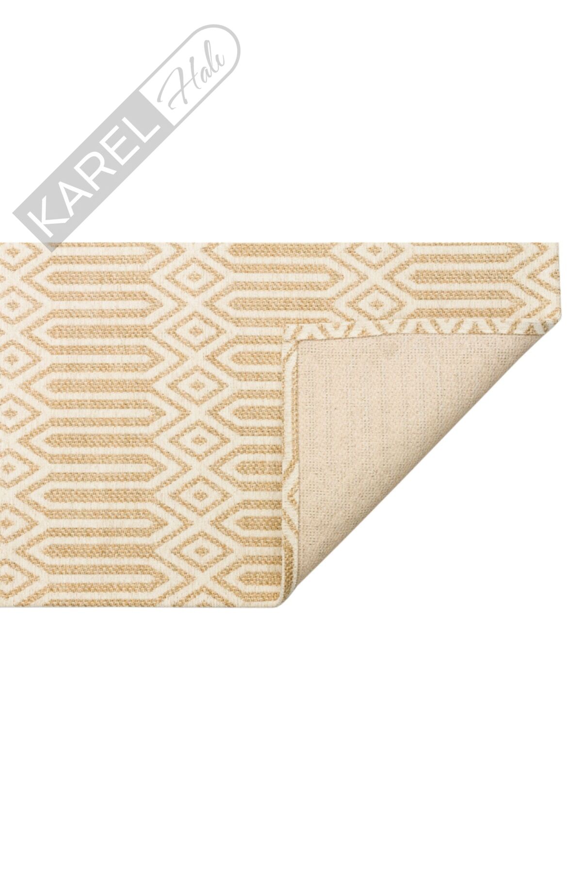 Brooklyn Brk 10 Natural Ivory Hasır Dokulu Renkli Dokuma Modern Kilim