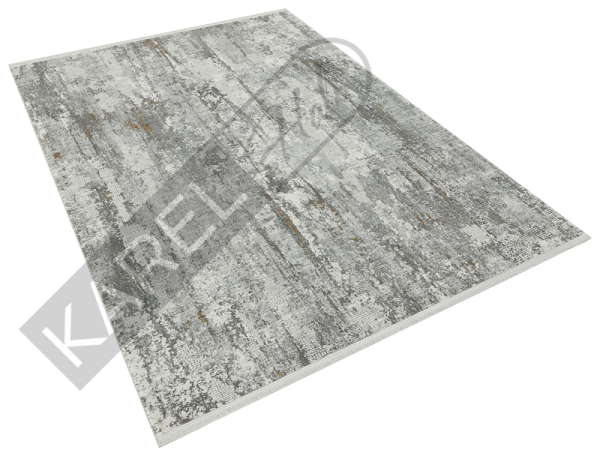 Apex Halı Aura 2811 Gri Premium Viskon İpek Halı